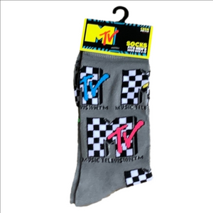 4/$25 MTV Novelty Crew Socks Collectible Graphics Socks New Unisex Music